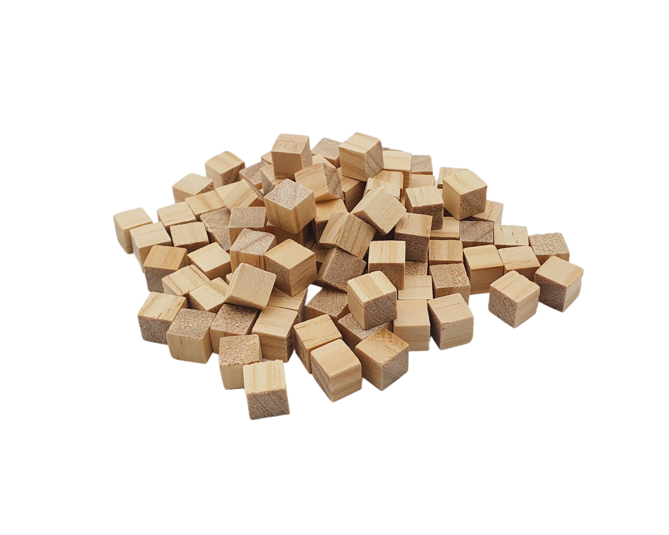 100 Stück unbehandelte HolzWürfel 1 cm