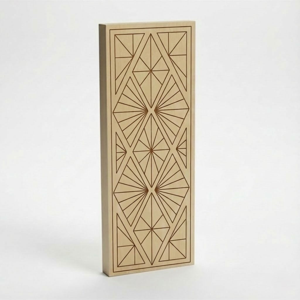 Intaglio grezzo 30 x 12 cm con motivi