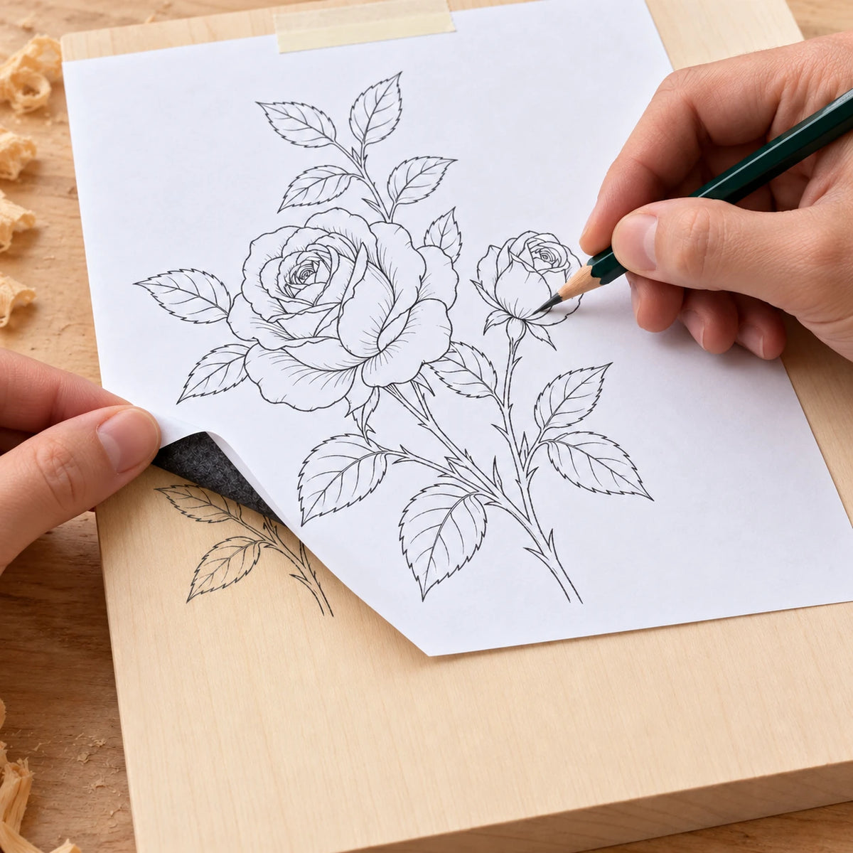 Graphit-Transferpapier schwarz