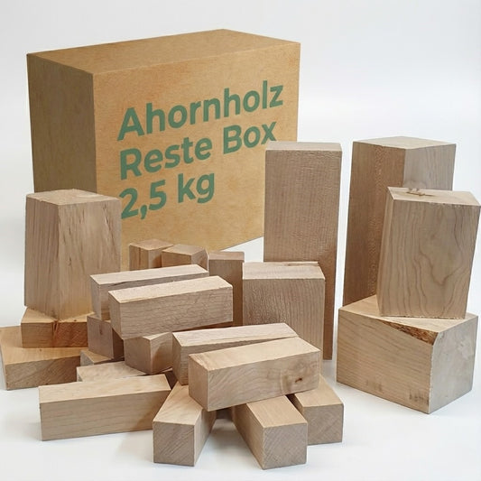 Ahornholz Reste Box 2,5 KG Paket