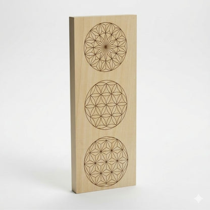 Kerbschnitzrohling 30 x 12 cm mit Mustern