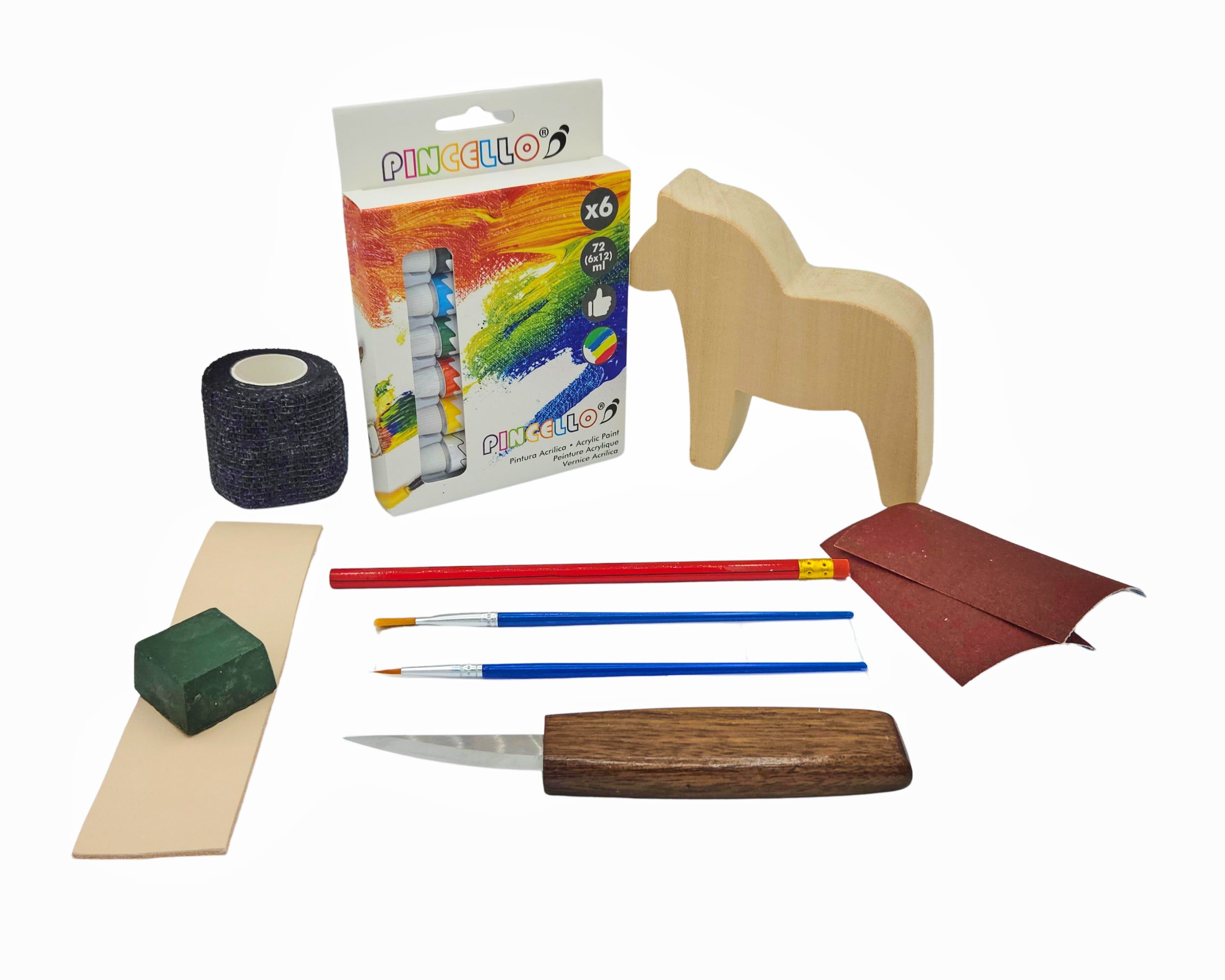 Dala Pferd Schnitzset für Anfänger