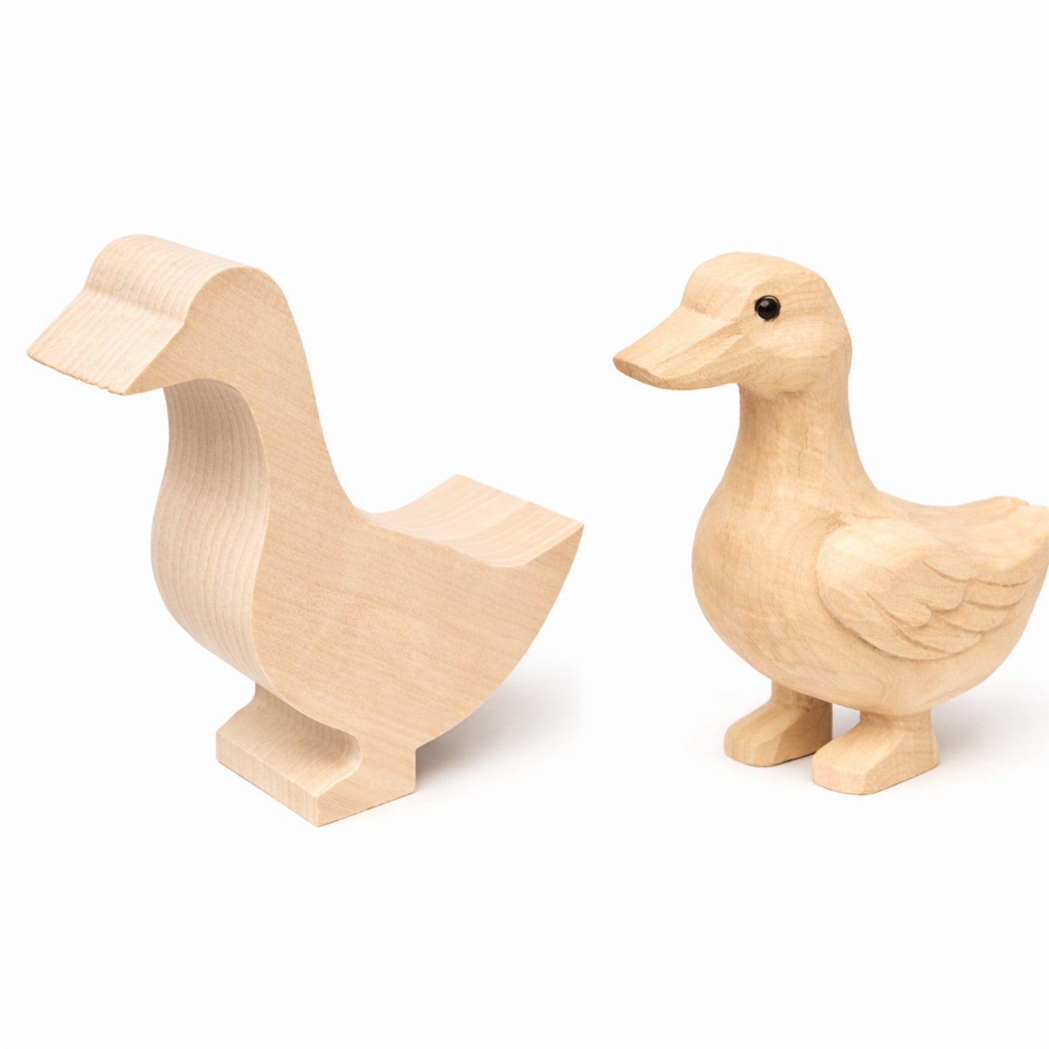 Schnitzrohling „Ente mit 3 Küken“