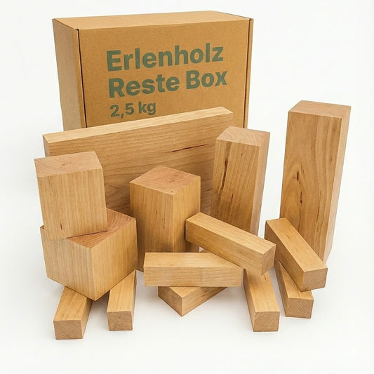 Die "Erlenholz-Reste-Box 2,5 kg Box