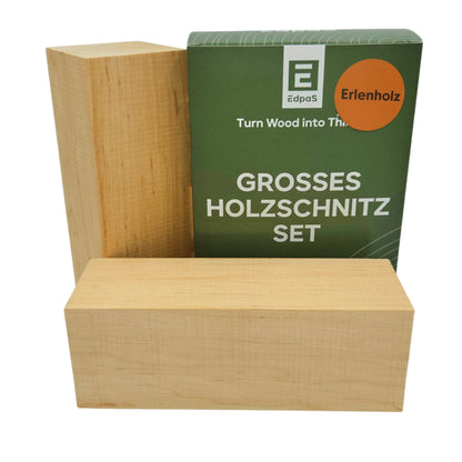 Erlenholz Kanteln 2 Stk. 20 cm x 7 cm x 7 cm