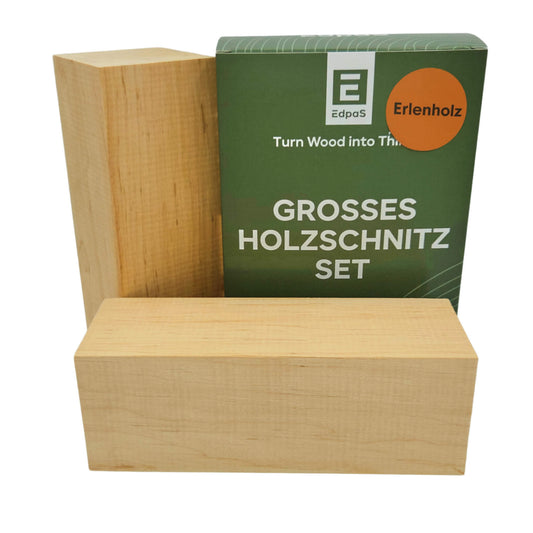 Erlenholz Kanteln 2 Stk. 20 cm x 7 cm x 7 cm