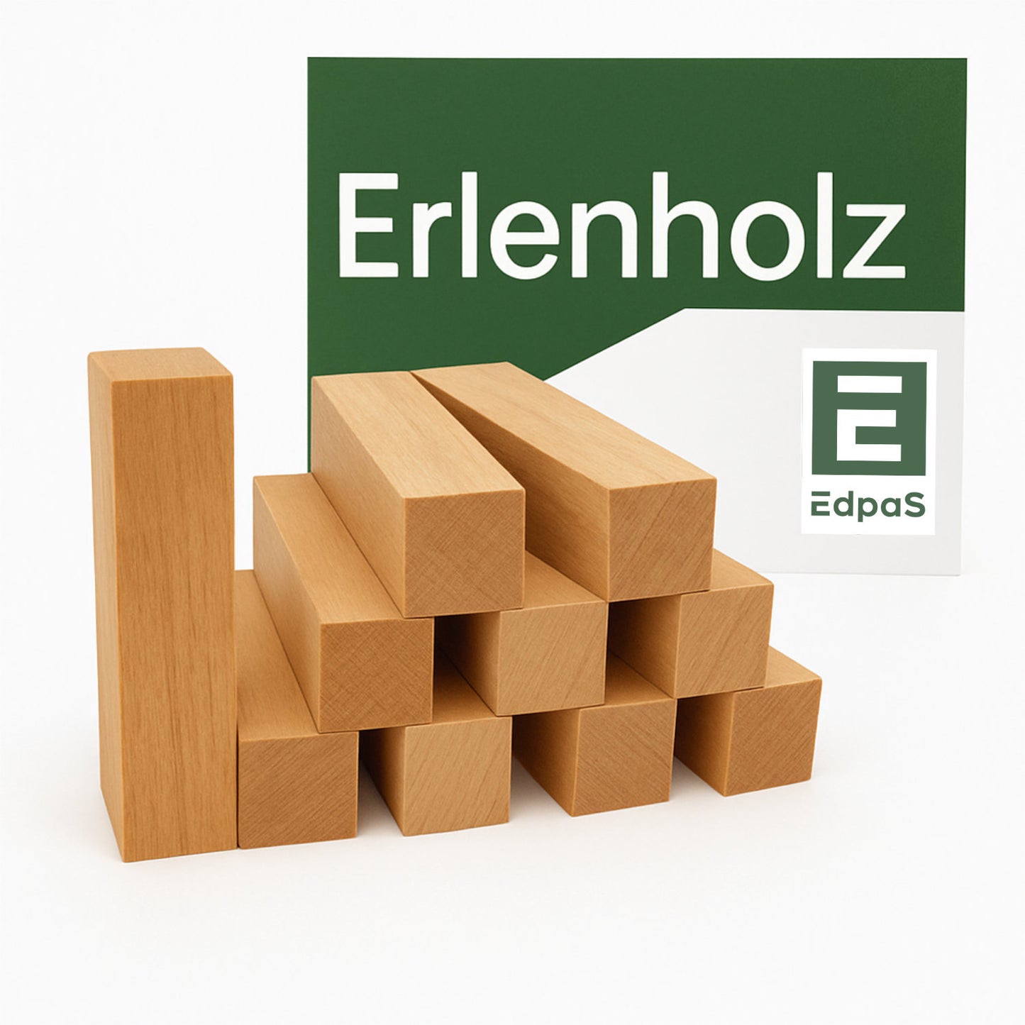 Erlenholz 10 Stk Holzblöcke