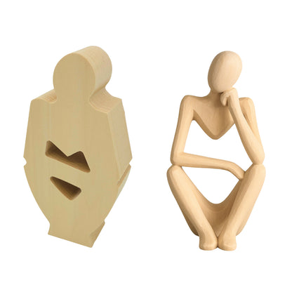 Schnitzrohling „Sitzende Gestalt“  (23 x 9 x 5 cm)