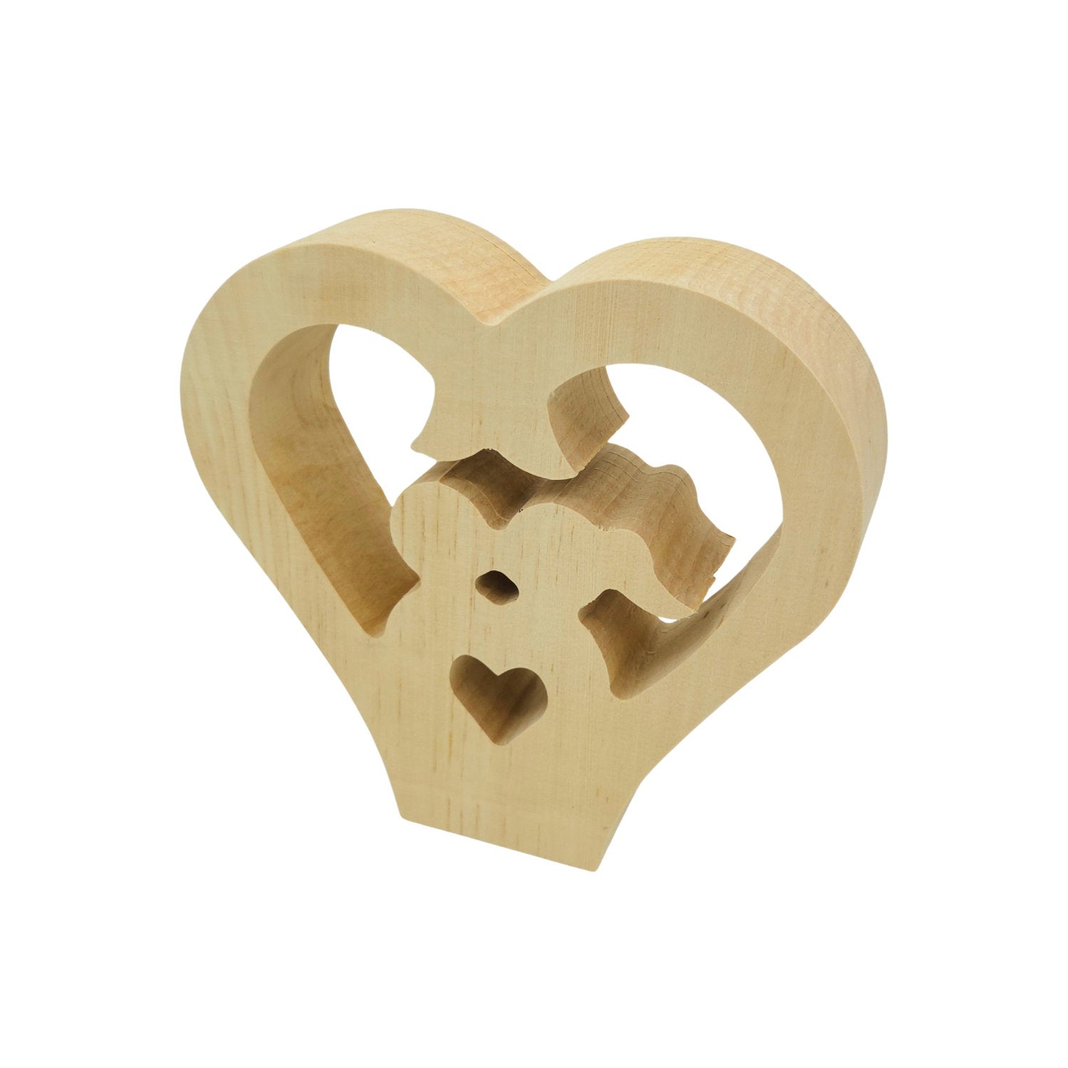 Carving blank “Heart's Love” (21 x 22 x 5 cm)