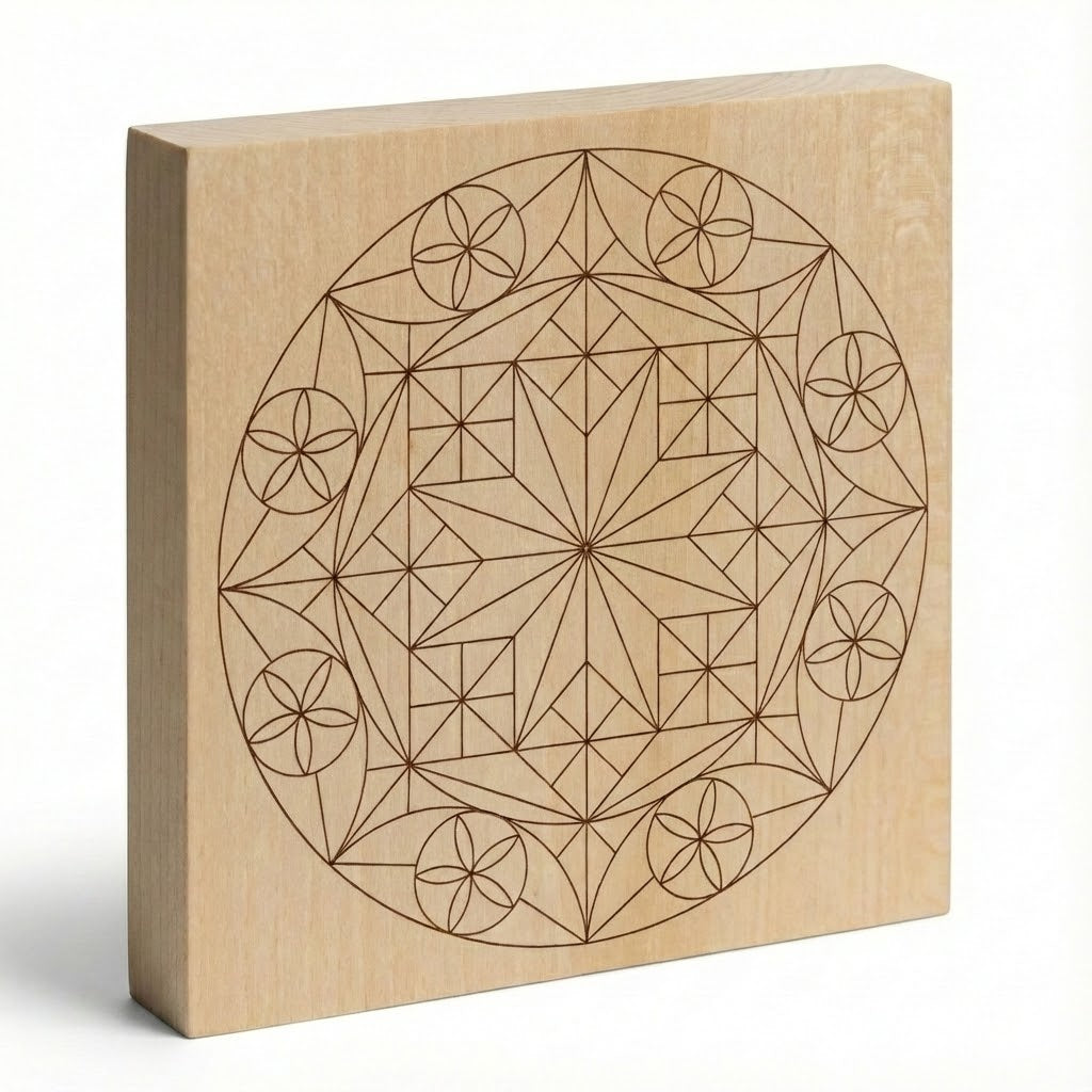 Intaglio grezzo 20 x 20 cm con motivi