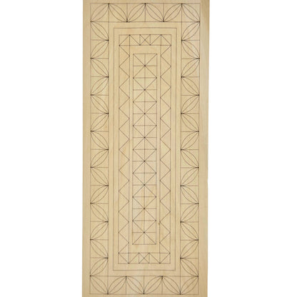 Kerbschnitzrohling 30 x 12 cm mit Mustern