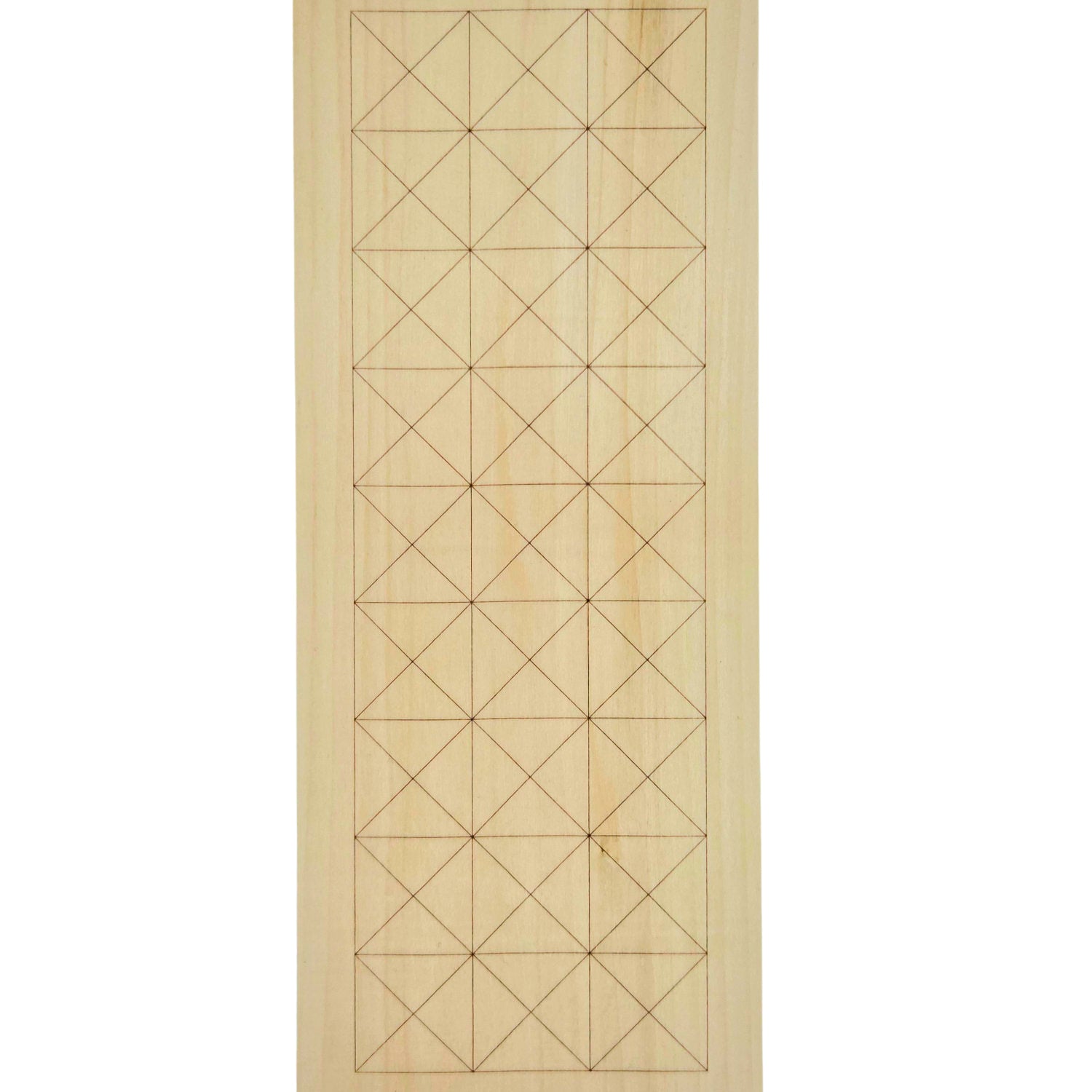 Kerbschnitzrohling 30 x 12 cm mit Mustern