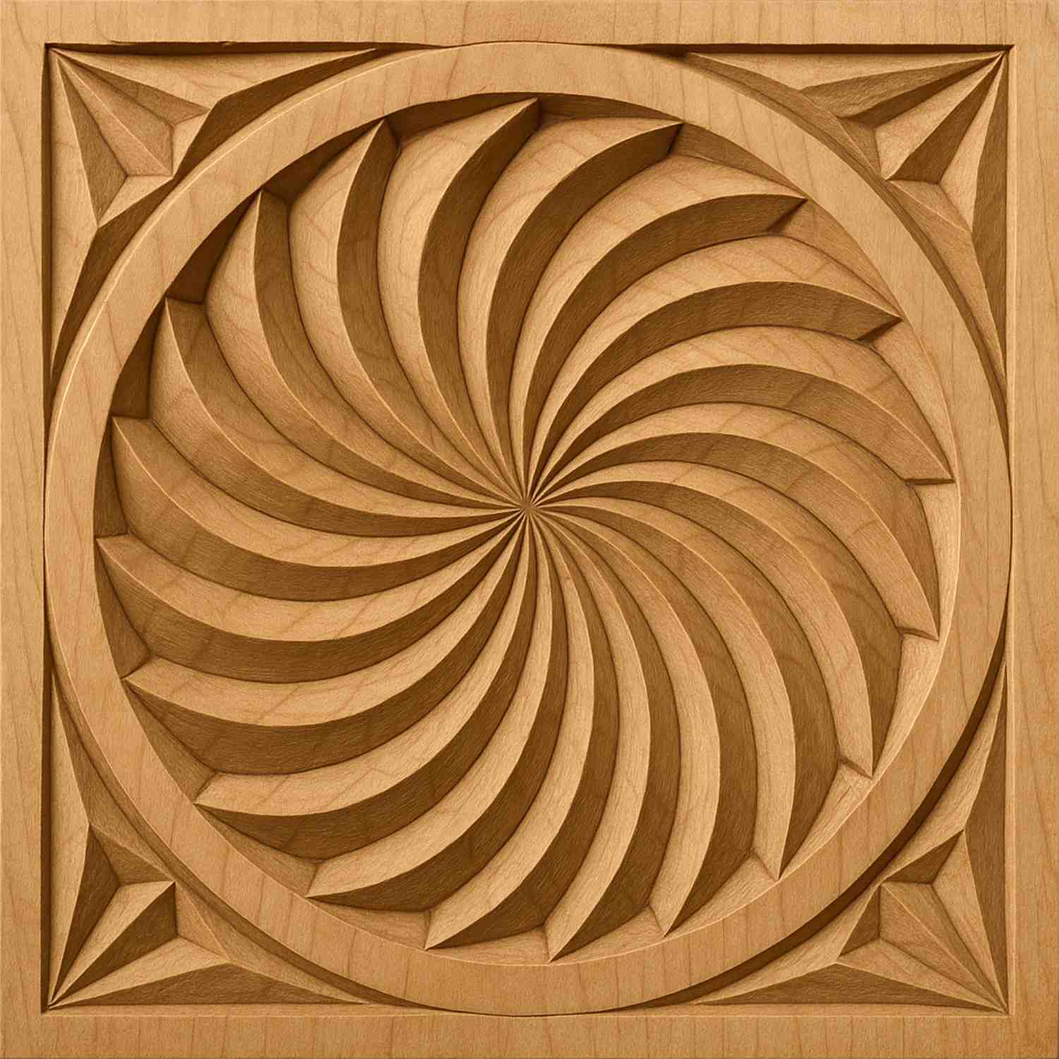 Pezzo grezzo per intaglio 12 x 12 cm con motivi