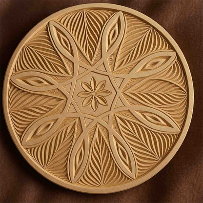 Kerbschnitzrohling 20 x 20 cm mit Mustern