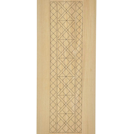 Kerbschnitzrohling 30 x 12 cm mit Mustern