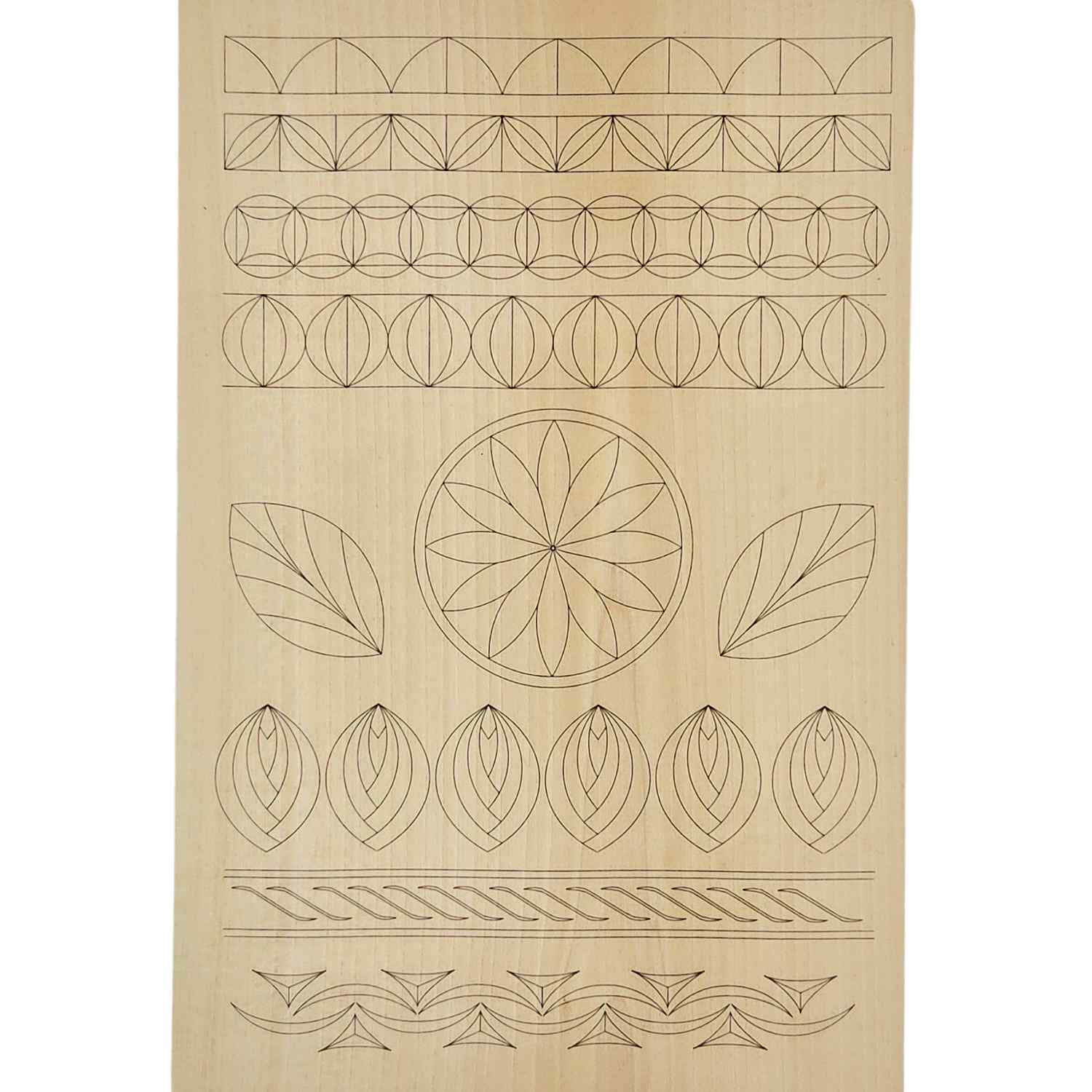 Intaglio grezzo 30 x 20 cm con motivi