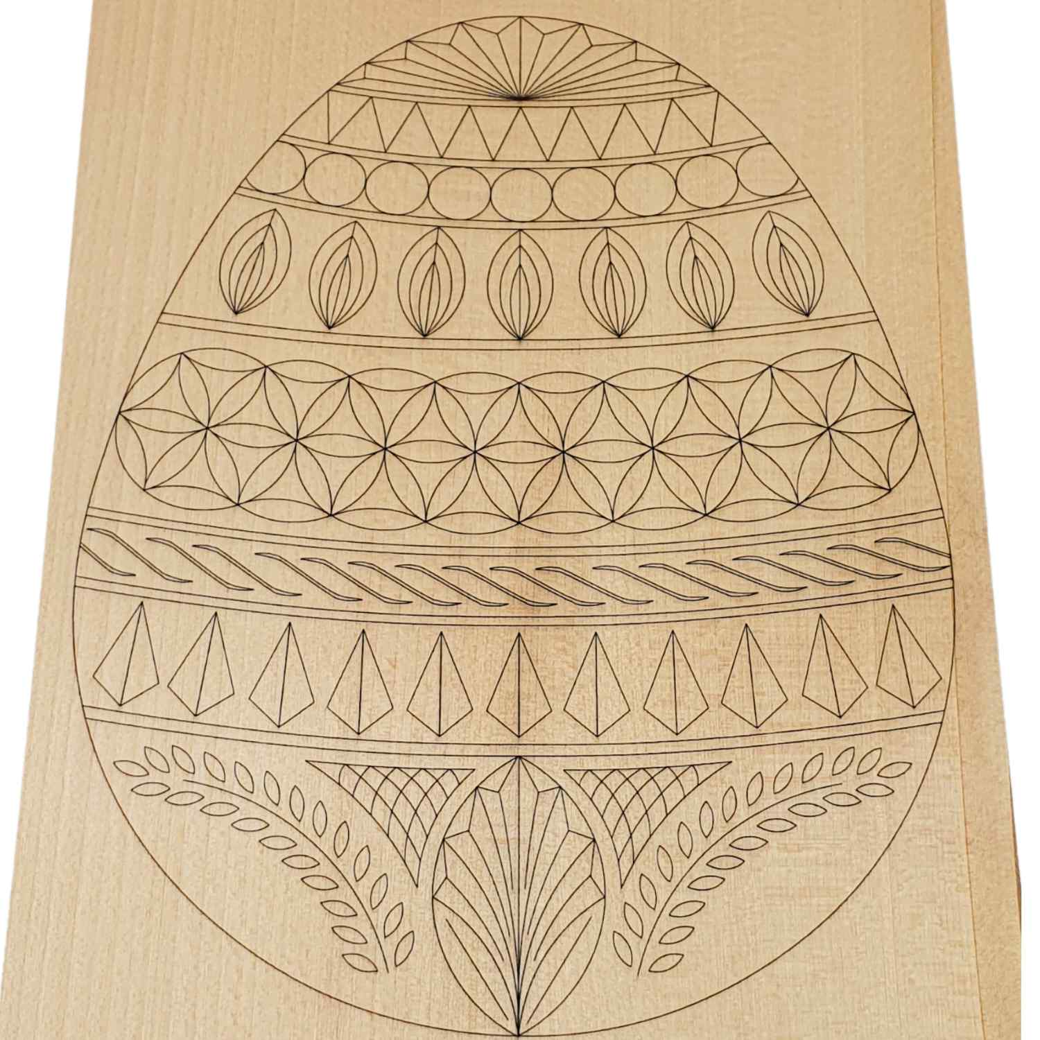 Easter egg carving blank 30 x 20 cm