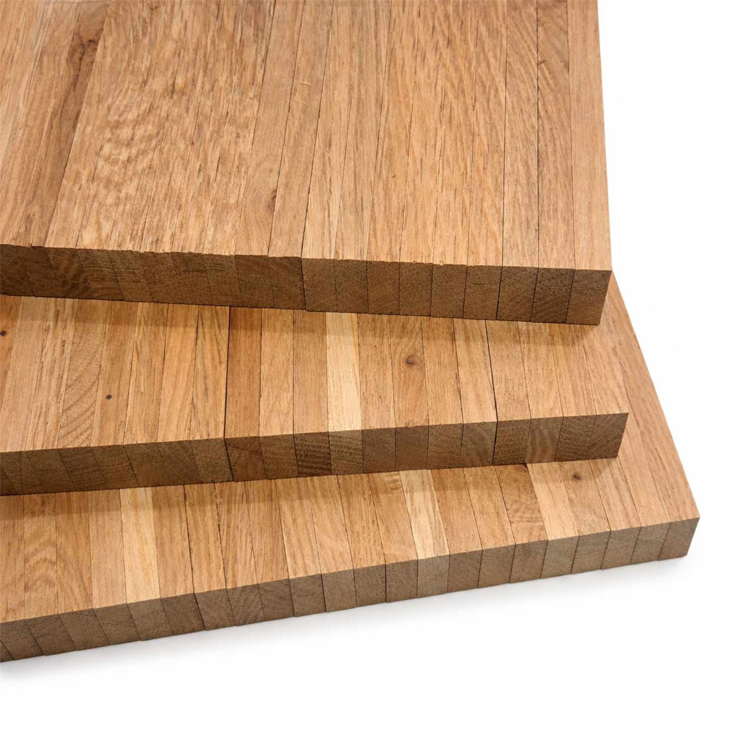 Rustikale Eichenholz Klötzchen 160 x 22 x 8 mm