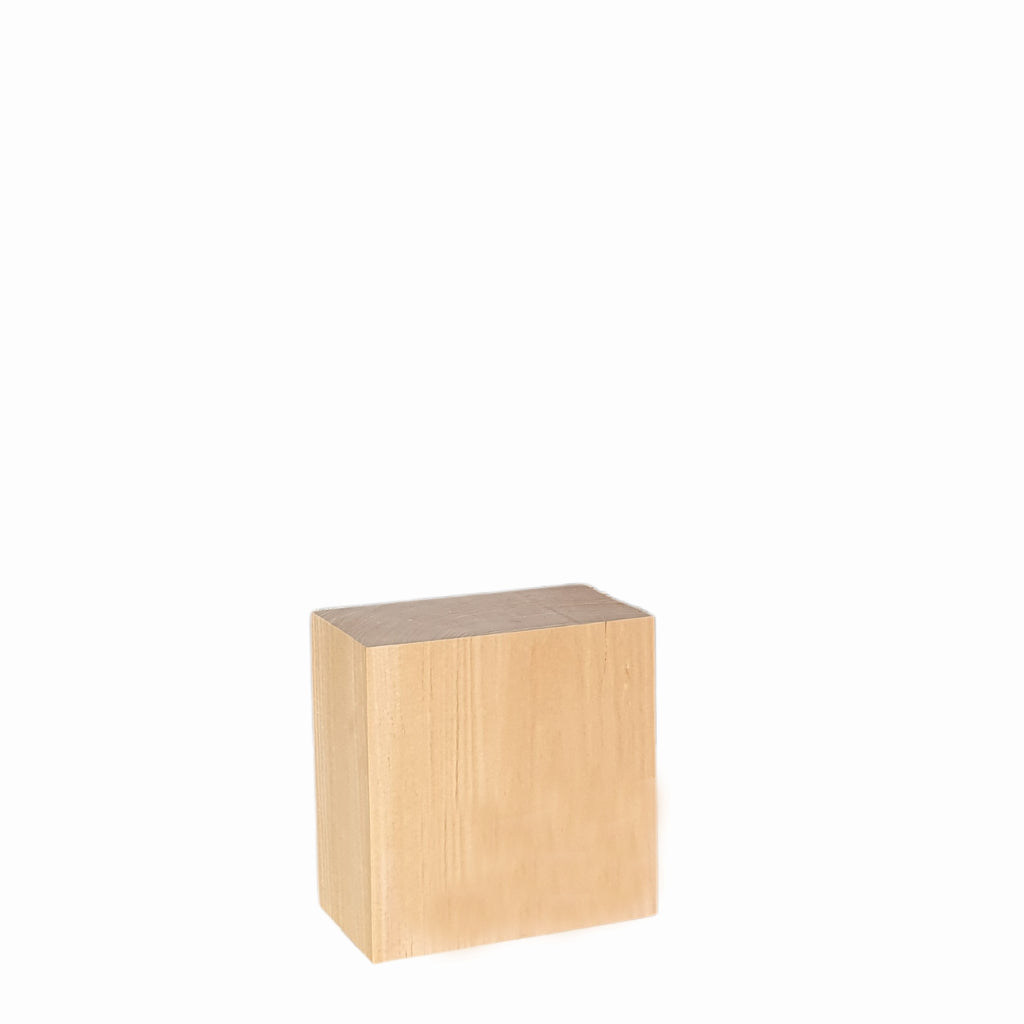 Lindenholz Blöcke 80 mm sägerau