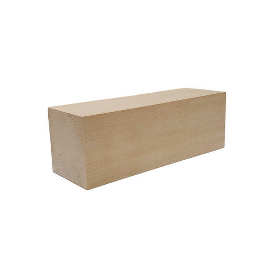 Lindenholz 20 cm x 8,5 cm x 8,5 cm sägerau