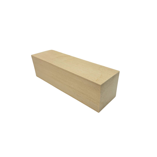 Lindenholz Kantel 15 x 4 x 4 cm sägerau