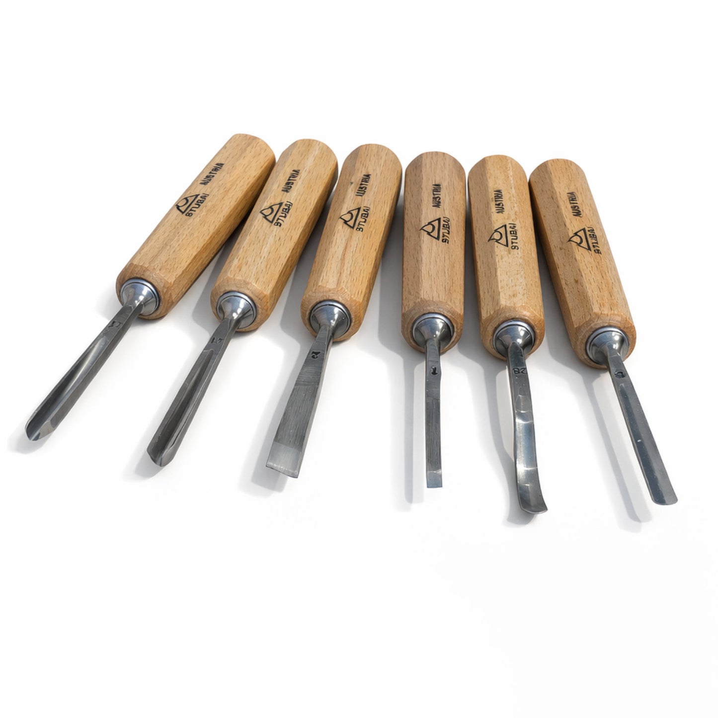 Mikro-Schnitzeisensatz 6-teilig mit Schnitzer Heft