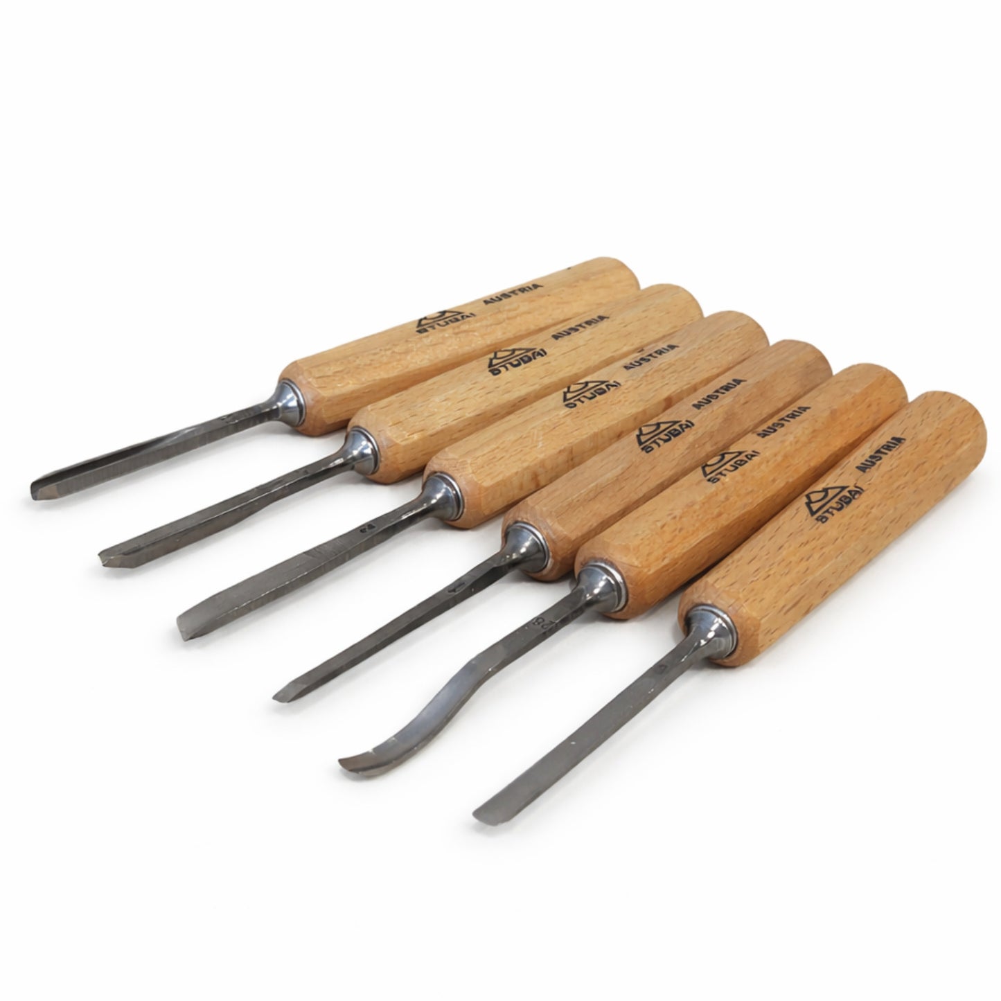 Mikro-Schnitzeisensatz 6-teilig mit Schnitzer Heft