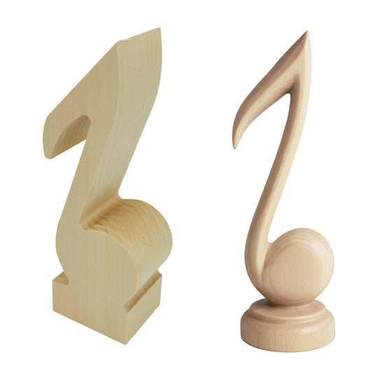 Schnitzrohling „Note“  (20 x 7 x 5 cm)