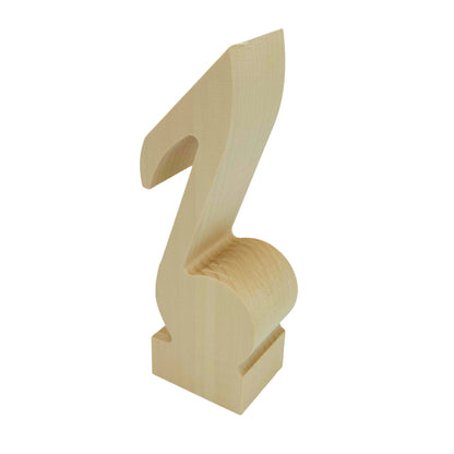 Schnitzrohling „Note“  (20 x 7 x 5 cm)