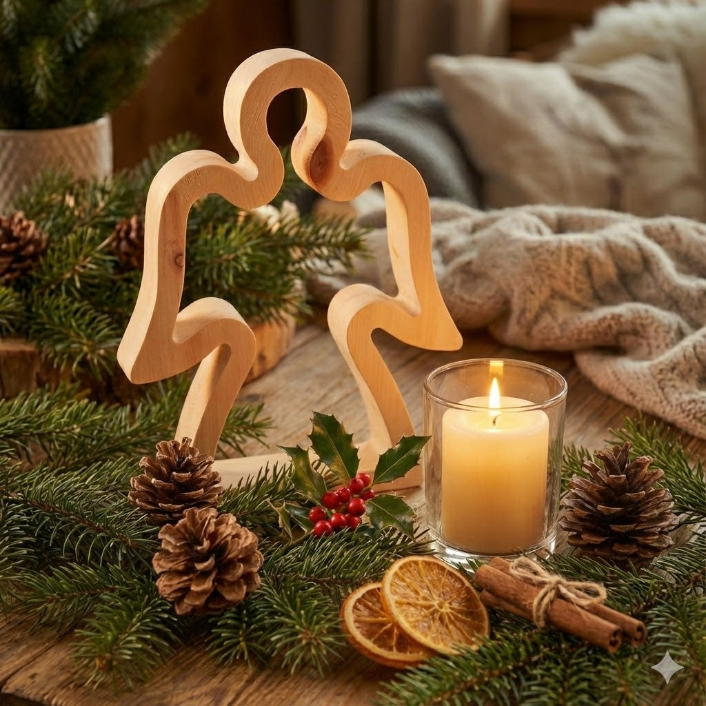 Zirbenholz Schutzengel