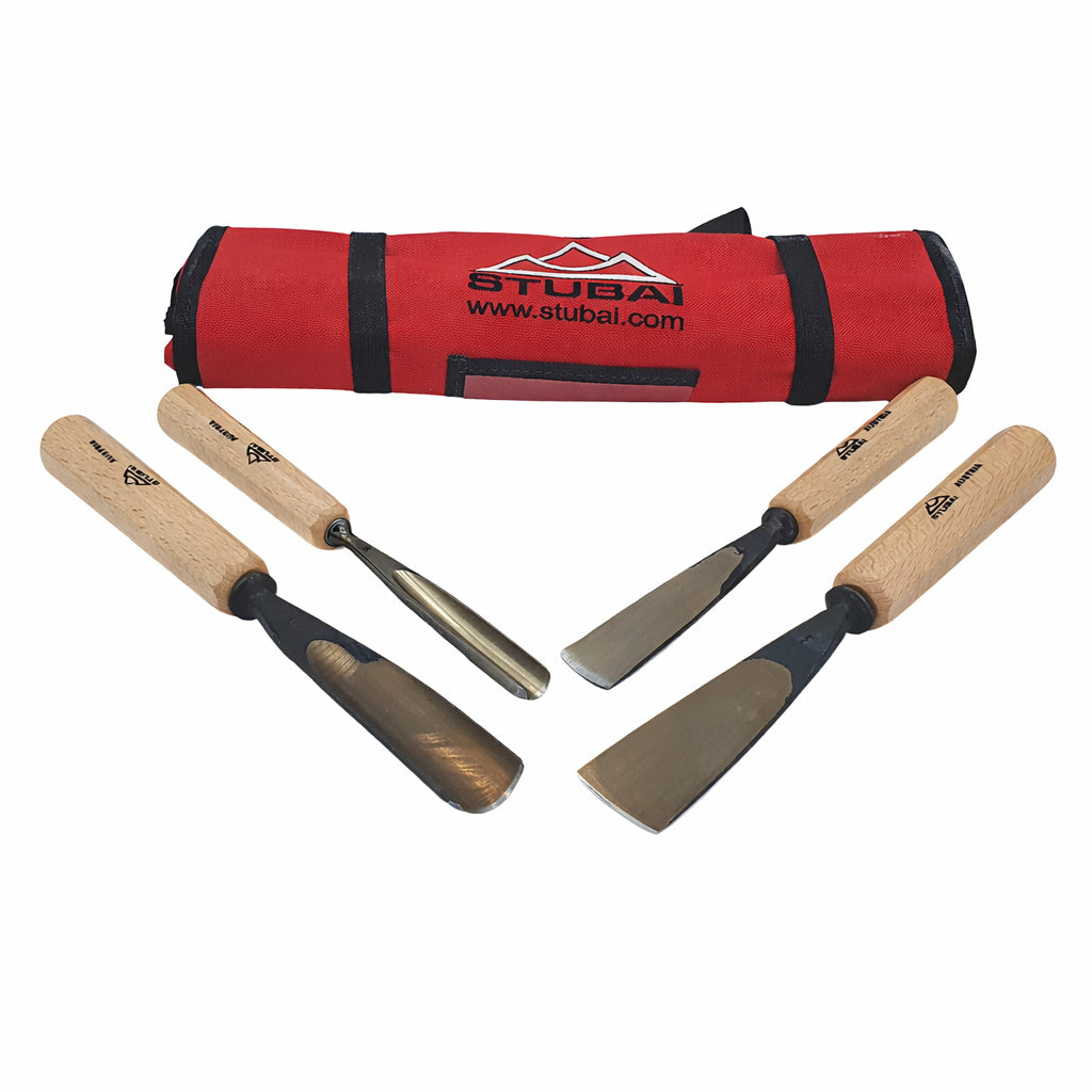 Set di scalpelli da intaglio Stubai, 4 pezzi, S520002