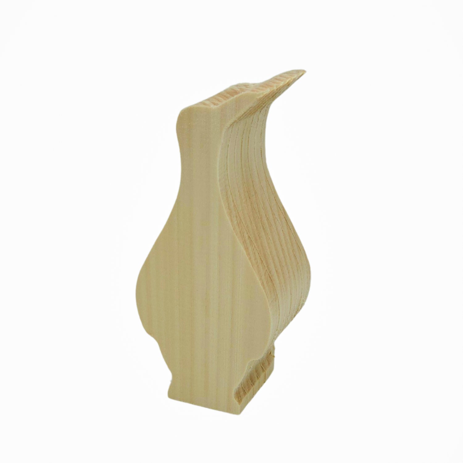 Schnitzrohling „Pinguin “ | 14 × 6,5 × 5 cm