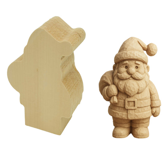 Schnitzrohling „Nikolaus“  | 15 × 10 × 5 cm