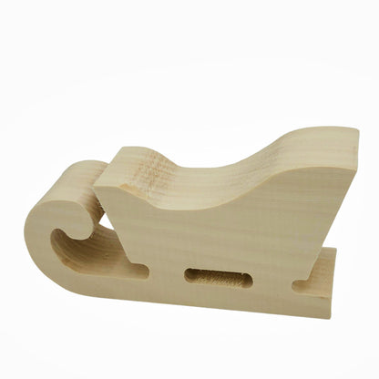 Schnitzrohling „Weihnachtsschlitten“ | 16 × 8,5 × 5 cm