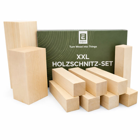Lindeholz XXL Schnitzholz Set
