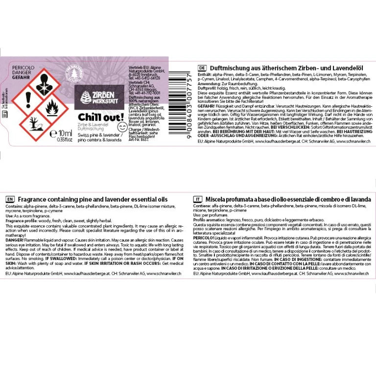 Zirben Lavendel Öl – 10 ml