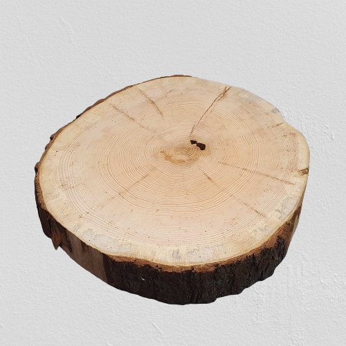 Baumscheibe aus Zirbenholz 40-45cm - 5 cm Stärke - EdpaS